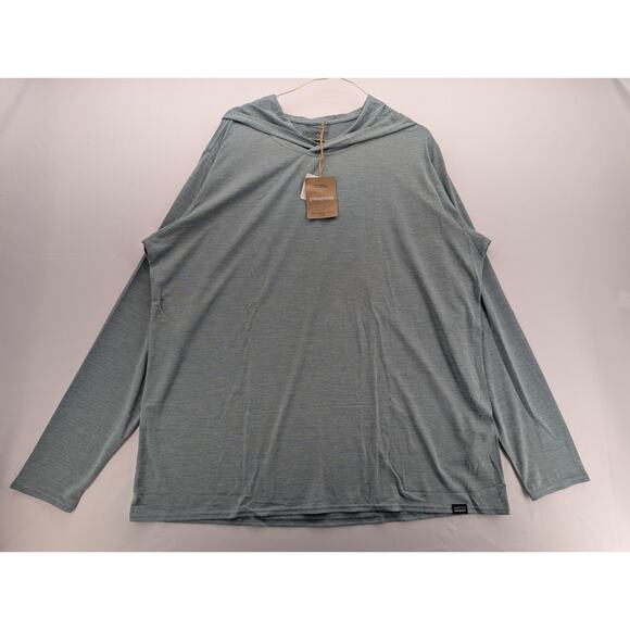 NWT Patagonia Women's Capilene Cool Daily Hoody in Thermal Blue size 2XL - Picture 3 of 8